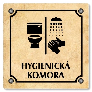 Hygienická komora, 118x118mm, pergamen, Kansas